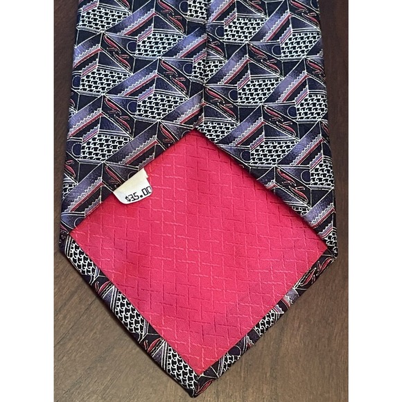 John Hill Executive Collection 100% Silk Men’s Neck Tie Made In Italy - Picture 2 of 9